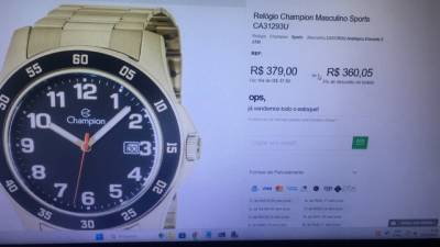 Relgio Champion Dourado Original