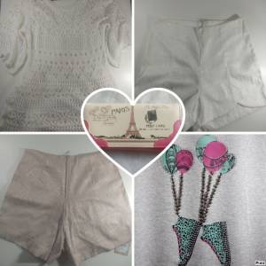 24 Peas Novas, Lote- Sapatos E Roupas Femininas Novos - Lote 24 Peas