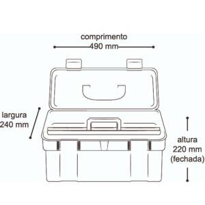 Maleta Maxi Box Suprema 5003 - 19 25372 490 X 240 X 220mm