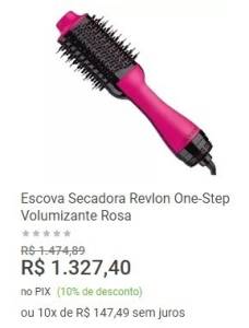 Escova Secadora De Cabelos Revlon - Original