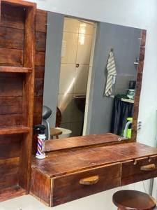 Bancada Rstica Barbearia Salo
