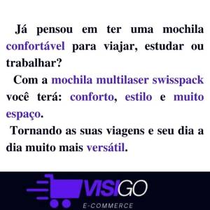 Mochila Masculina Impermevel