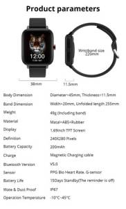 Smartwatch Colmi P8 Max