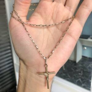 Cordo De Prata Folheado A Ouro