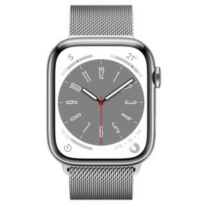 Apple Watch Serie 8 Caixa Prateada De Ao Inoxidvel