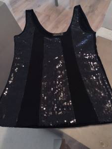 Blusa Malha E Paete
