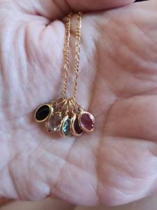 Pingente Pedra nix Banhado Ouro