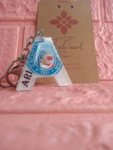 Chaveiro Em Resina Personalizado Inicial