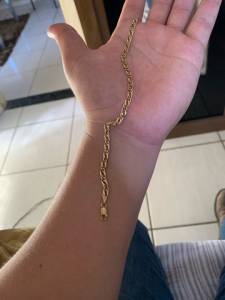 Colar E Pulseira De Ouro