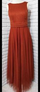 Vestido Longo Terracota Bojo Social