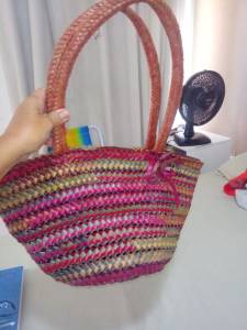 Bolsa Artesanal Com Zper  Tamanho Grande
