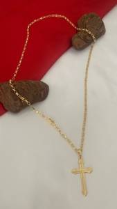 Cordo Cartier Bloquinho 70cm Banhado A Ouro