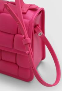 Bolsa Petite Jolie Texturizada Rosa