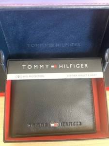 Carteira Tommy Hilfiger De Couro - Original - Importada Dos Eua