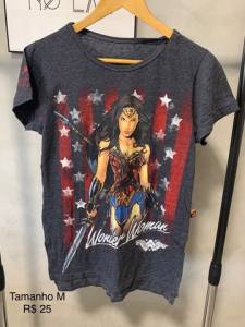 Camisa Mulher Maravilha  - Tamanho M