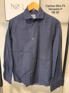 Camisa Social Slim Fit Tamanho P