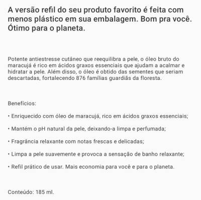 Refil Ekos Sabonete Lquido Esfoliante Maracuj