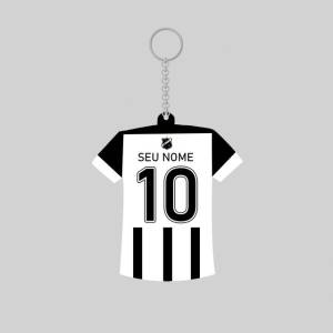 Chaveiro Camisa Do Abc Em Mdf - 7x4 Cm