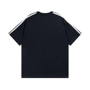 Camiseta Balenciaga X Adidas Trefoil Bordada Preta Gg