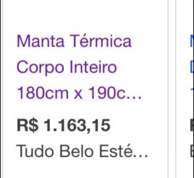 Manta Trmica Esttica