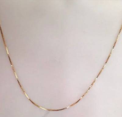 Corrente De Ouro Cordo Veneziana 60cm Ouro