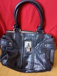 Bolsa Feminina Couro Cor Preta Guss