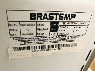 Microondas Brastemp