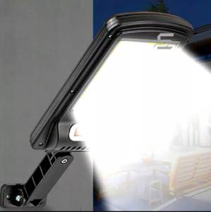 Mini Poste Completo 50w Com Placa Solar Recareegavel E Controle