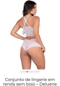 Lingerie Branca Sem Bojo
