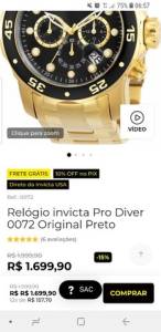 Relgio Invicta Pro Diver