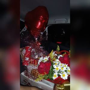 Cesta De Caf Da Manh Duplo Casal + Buqu + Carto + Foto + Entrega $##
