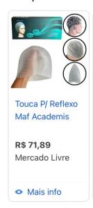 3 Toucas Maf Alinhada Reflexo