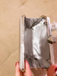 Bolsa Clutch Prata