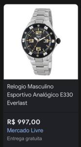 Relgio Everlast (novo)