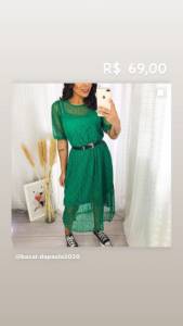 Vestido Mid Rendinha