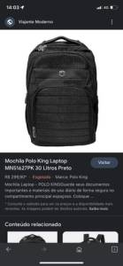 Mochila Polo King Laptop Nova