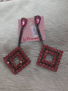 Brincos Strass Bem Grandes