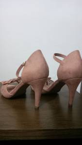 Sandlia Rosa Lao Salto Alto Bebec. Nmero 37