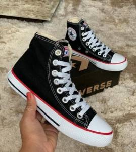 All Star Preto Cano Longo Feminino E Masculino