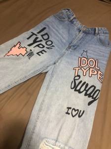Cala Jeans Com Desenho