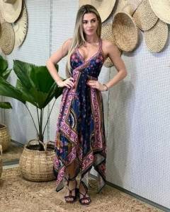 Farm ! Vestido Farm Transpassado Selva Das Onas