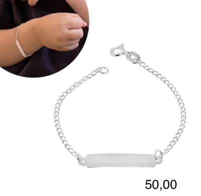 Pulseira Infantil Em Prata 925