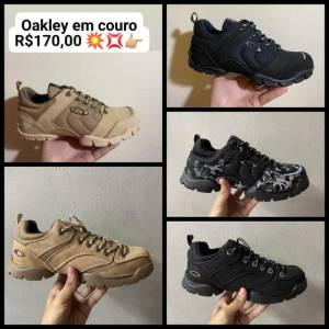 Tnis Linha Premium Couro Sapato Tnis Oakley