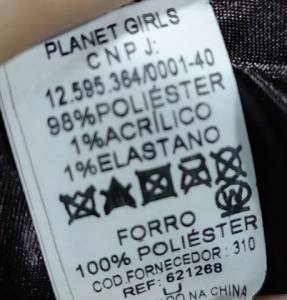 Colete Pelinho Planet Girls