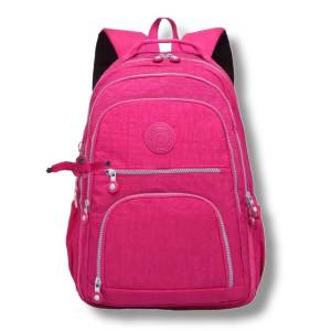 Mochila Impermevel De Lona E Nylon Kipling Com Chaveiro Do Macaquinho