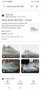 Tnis Yezzy Boost Alien 380 Tam 43
