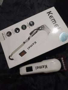 Tesoura Fioalaser , Espelho E Mquina Kemei Sem Fio.