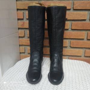 Bota Em Couro Legtimo Cano Longo Paralelle Tam 36