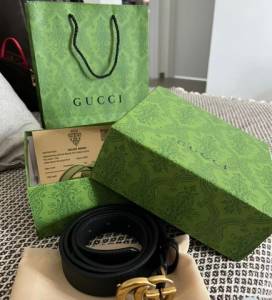 Cinto De Couro Gucci Feminino Embalagem Fechada