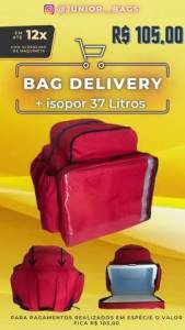 Bag Entregador + Isopor (mochila,bolsa,beg,ba)
